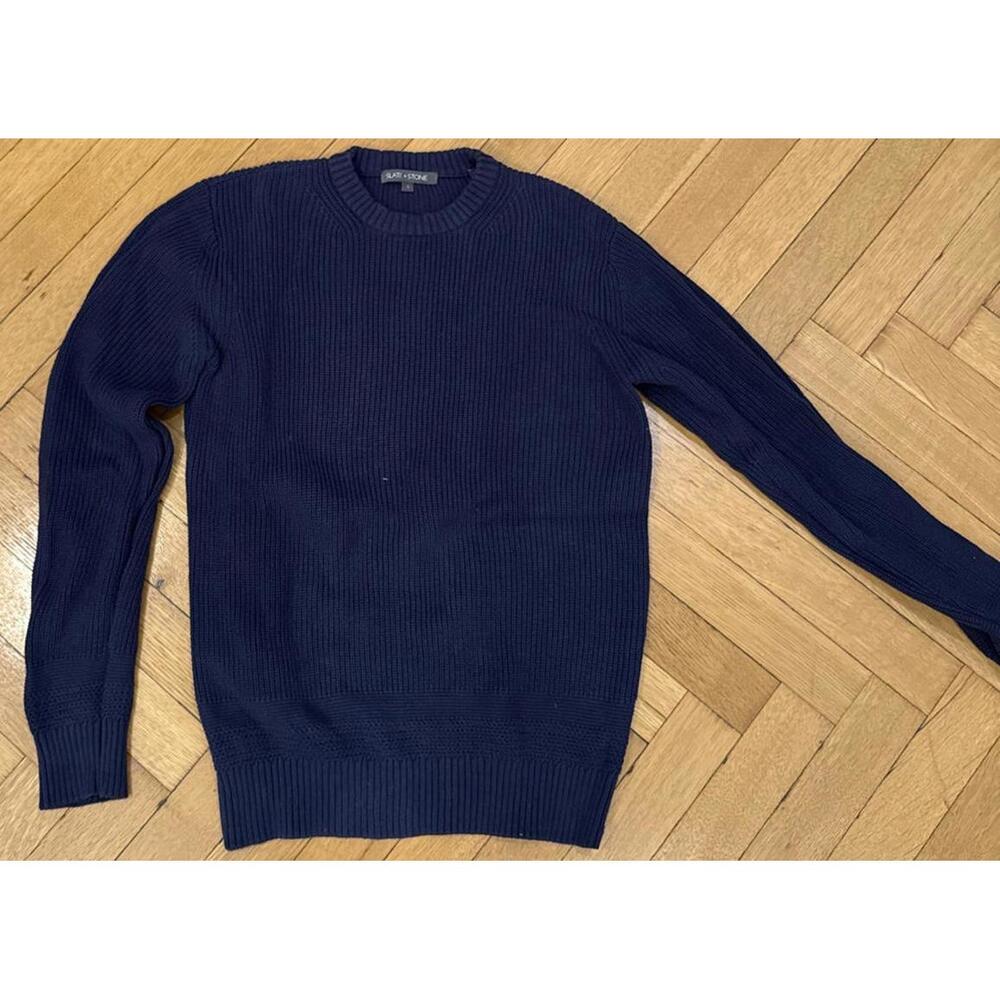 Slate & Stone Men's Navy Crew Neck Sweater